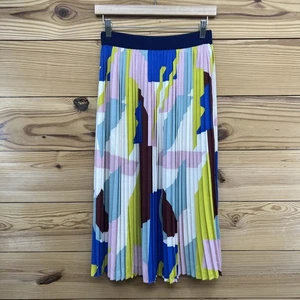 Modcloth Skirt Women Medium Midi Accordion Pleat Colorful Elastic Waist NWT B170 - Picture 1 of 9