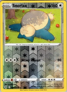 Snorlax Common SWSH08: Fusion Strike 206/264 Near Mint - Picture 1 of 2