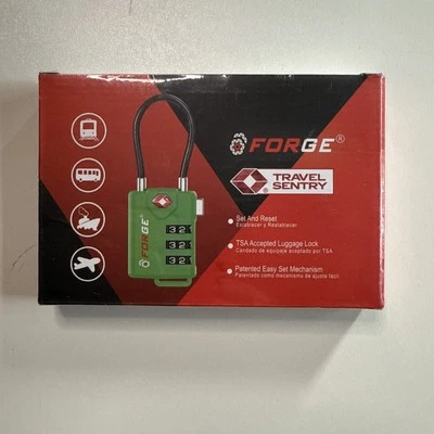 4 Pk Travel Sentry Forge TSA Luggage Lock Locks Combination Lock TSA21105 Green