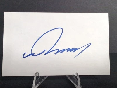 Hideo Nomo Signed Autograph Index Card Los Angeles Dodgers - Image 1 of 2