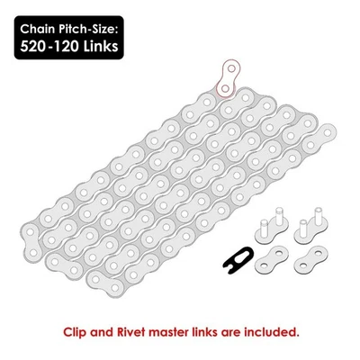 Red Drive Chain And Sprocket Kit for Honda CRF450R 2002 2003 Foto 1 de 4