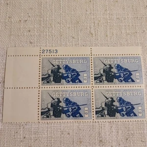 Stamps-Block of 4 #1180-5 cent-Gettysburg anniversary-issued 1963 - Picture 1 of 4
