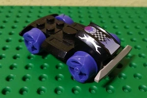 LEGO Racer Xalax Spiky 4571 Vehicle Base Violet Wheels 30558c08 Slope 30602pb014 - Picture 1 of 2