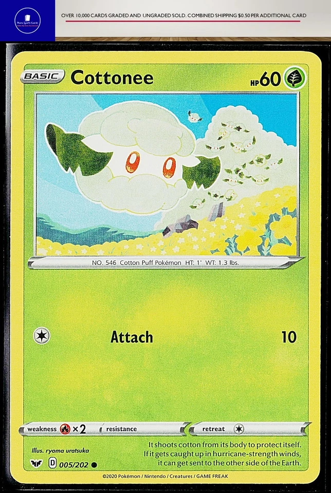 SWSH01: Sword & Shield Base Set Cottonee #005/202 Common - Image 1 of 1