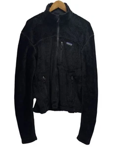 Patagonia Vtg Men's Sz Medium Full Zip R4 Regulator Polartec Black Fleece Jacket - Picture 1 of 7