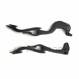 HongK 2004-2005 Suzuki GSXR 600 750 Black Brake Clutch Flame Lever - Picture 1 of 4