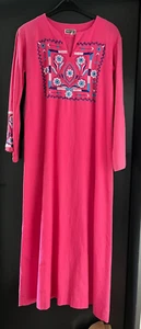 Damen Trachten Kleid langarm Rosa mit blauer Stickerei ca. Gr. 44 v. elegance - Bild 1 von 6