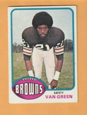 Van Green Cleveland Browns 1976 Topps #219 Auburndale Florida 8D - Image 1 of 2