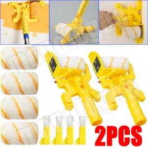 2Pcs Clean-Cut Paint Edger Roller Brush Safe Tool for Room Corner Wall Ceiling - Picture 1 of 16