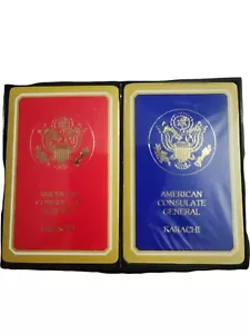 Brandneu Sehr Selten Amerikanisches Generalkonsulat Karachi Spielkarten 2 Decks - Bild 1 von 3