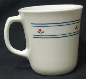 Corning Coffee Mug Country Hearts Pattern Replacement Discontinued Dinnerware - Picture 1 of 6