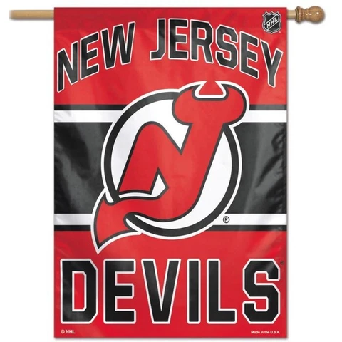 NEW JERSEY DEVILS HOUSE FLAG 28"X40" VERTICAL BANNER OUTDOOR RATED NHL Cover