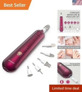 Professional Manicure Pedicure Set, Cordless Electric Nail File Kit, Recharge... - Picture 1 of 8