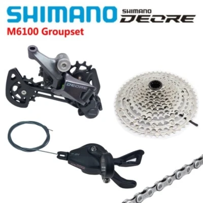 SHIMANO Deore M6100 1X12 Speed SL RD Cassette 10-51T Chain MTB Bike Groupset - Image 1 of 4