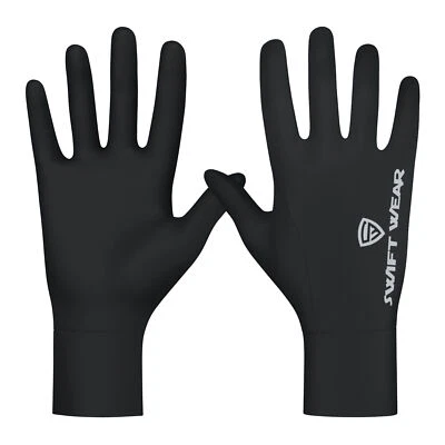 Running gloves Men Women's light weight Touchscreen Thermal Sizes Reflective UK - Image 1 of 4