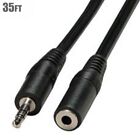 35FT 3.5mm 1/8" AUX Stereo Male to Female Audio Cable Extension Cord Headset MP3