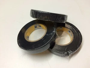 Cinta de hockey negra - 0,5" x 10 yardas - 3 rollos - empuñadura de cinta de hockey Howies - Imagen 1 de 4