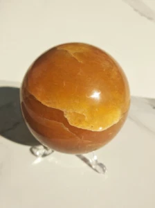SFERA PIETRA GIADA GIALLA cristallo magica wicca divinazione sciamanesimo chakra - Foto 1 di 5