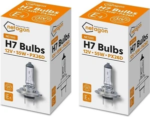 2 x H7 Bulbs (477/499) 12v 55W PX26d Car headlight Halogen Bulb - New & Boxed - Picture 1 of 5