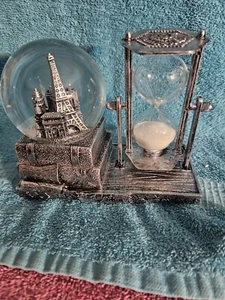 Crystal Snow Globe Music Box with Hourglass Timer, LED Light Show Color Changing - Picture 1 of 14