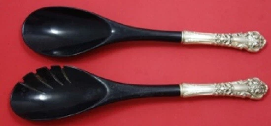 Juego de servir ensalada de plata esterlina French Renaissance by Reed and Barton negro HH Foto 1 de 1