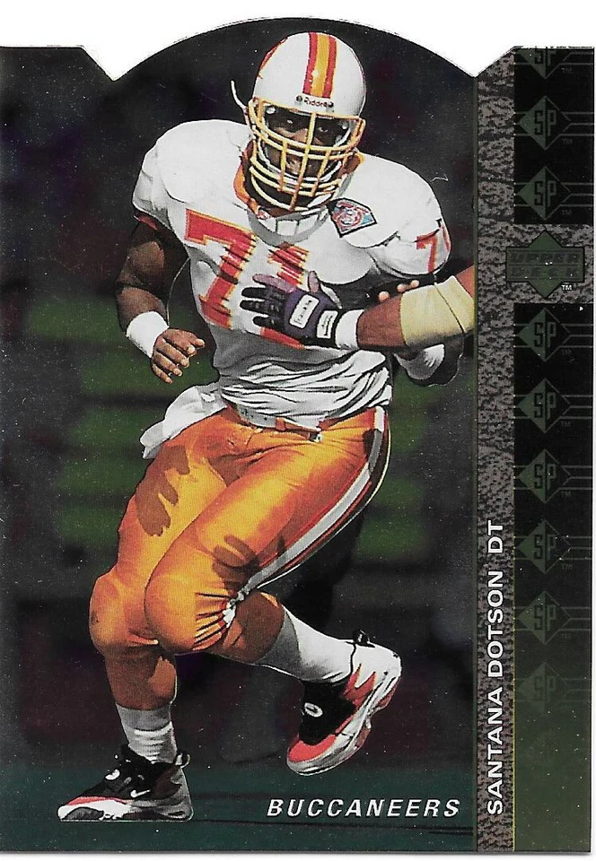 1994 Upper Deck SP FOOTBALL SANTANA DOTSON  Die-Cut -TAMPA BAY BUCCANEERS- #172 - Image 1 of 1