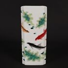Vase crayon pot motif poisson rose famille chinoise 7,1 pouces
