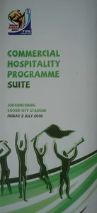 Menükarte FIFA WM Südafrika 2.7.2010 Uruguay - Ghana # Johannesburg - Bild 1 von 1