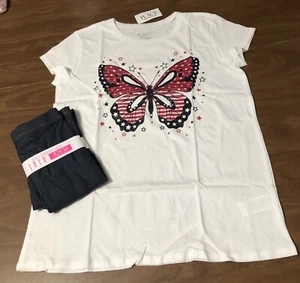 NEW Girl's Children's Place Capri Legging Outfit Size 14 - Picture 1 of 4