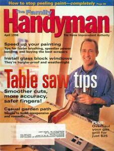 1998 The Family Handyman Magazine: Table Saw Tips/Faster Painting/Block Windows