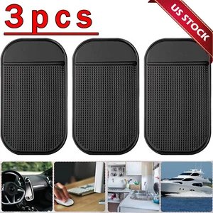 3pcs Car Magic Anti-Slip Dashboard Sticky Pad Non-slip Mat GPS Cell Phone Holder - Picture 1 of 13