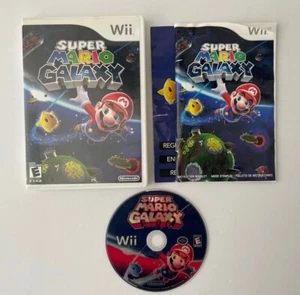 Super Mario Galaxy (Nintendo Wii, 2007) Complete CiB w/ Manual Tested - Picture 1 of 5