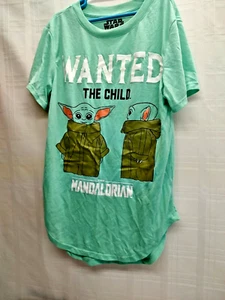 Baby Yoda Juniors' Graphic T-Shirt Wanted The Child Mandalorian Poster S/CH(3-5) - Picture 1 of 9