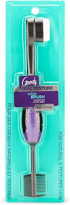 Brocha de peinado Goody Total Texture Edge Brush suaviza y esculpe bordes 3 en 1 Foto 1 de 3