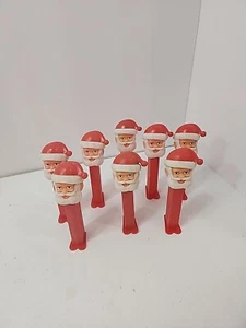 PEZ Santa Claus Lot 8 VINTAGE Dispensers Christmas Candy Working... - Picture 1 of 4