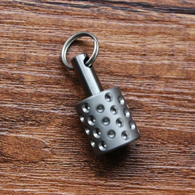 New Zipper Head EDC Knife Tool Beads Titanium Paracord Beads Lanyard Pendant - Image 1 of 4