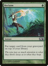 1x FOIL Reclaim M12 No191 MTG Magic 2012 English NM/UNPLAY common C card x1