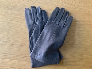 Vintage elegante Damen Lederhandschuhe ca.Gr 8 braun Fingerhandschuh ungetragen - Bild 1 von 9