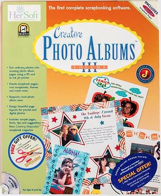 HerSoft Creative Photo Albums Volume III 3 PC CD-ROM Windows DogByte Development - Image 1 of 2
