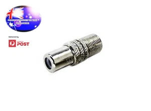 From OZ Quality 1PC TYPE F Female Coaxial to RCA Female TV Aerial Adaptor + F.P! - Picture 1 of 4