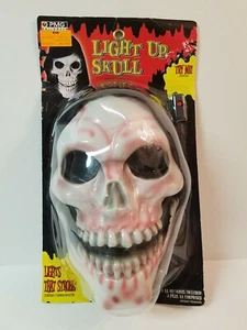 Vintage PMG Toys R Us Light Up Skull Mask With Hood New in Original Packaging - Picture 1 of 6