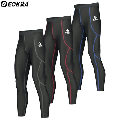 Mens Compression Tights Thermal Skin Fit Baselayer Gym Yoga Running Armour Pants - Image 1 of 4