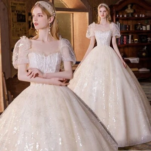 NEW Evening Formal Party Ball Gown Prom Bridesmaid Bride Wedding Dress UK4-22 - Picture 1 of 14
