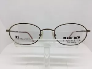 Vintage Bugle Boy BB-73 Eyeglasses Sunglasses Oval Gold Taupe Titanium - Picture 1 of 8