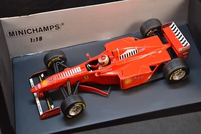 FERRARI F1 EDDIE IRVINE MINICHAMPS 1/18 ROSSA DIE CAST MODEL COLLEZIONE - Immagine 1 di 4