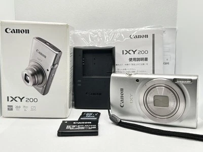 [Near Mint in Box] Canon PowerShot IXY 200 ELPH 185 Digital Camera Silver Japan - Image 1 of 4