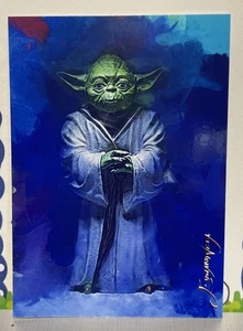 Tarjeta de arte YODA limitada #27 EDICIÓN LIMITADA firmada por Edward Vela Star Wars 23/50 - Imagen 1 de 2