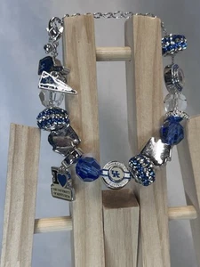 University of Kentucky Wildcats Beaded Letter Logo Charm Bracelet - Picture 1 of 7