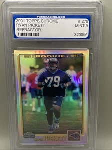 2001 Topps Chrome Refractor Ryan Pickett Rookie Rams #278 / 999 Graded 9!! - Picture 1 of 4