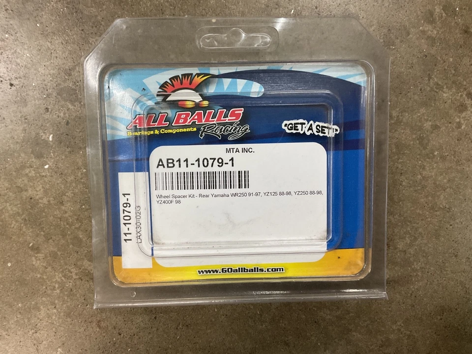 All Balls 11-1079 REAR WHEEL Spacer KIT YAMAHA YZ125 YZ250 YZ 125 250 1991-1998 - Image 1 of 1